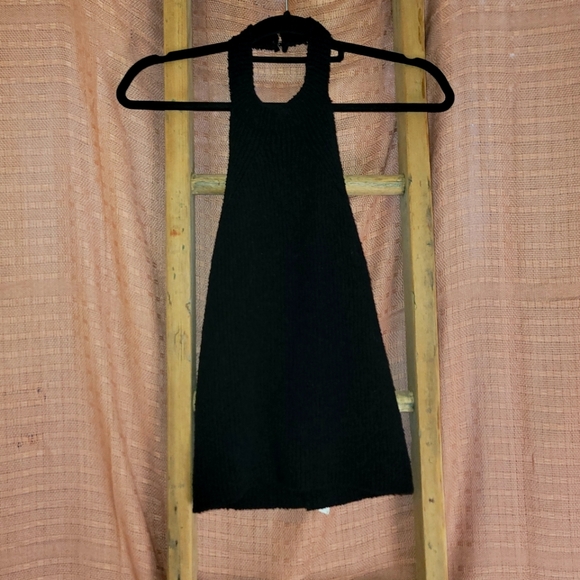 Zara Black Knit Halter - Picture 1 of 4